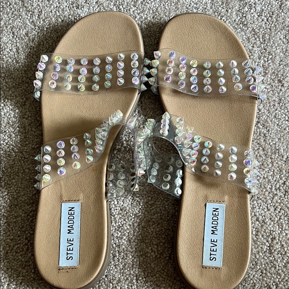 Steve Madden Blizie Spike Slide Sandals